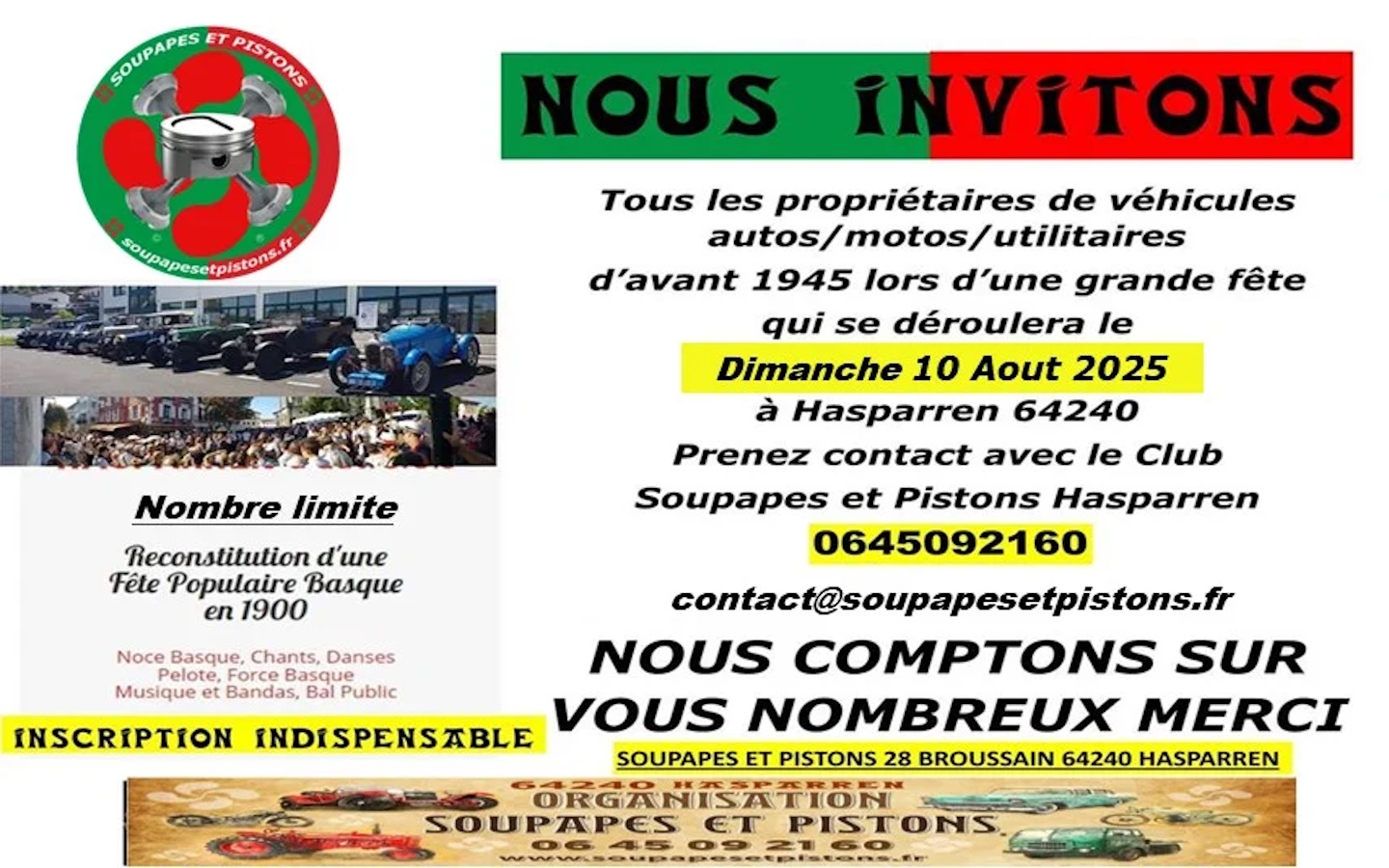 Rassemblement du club soupapes et pistons