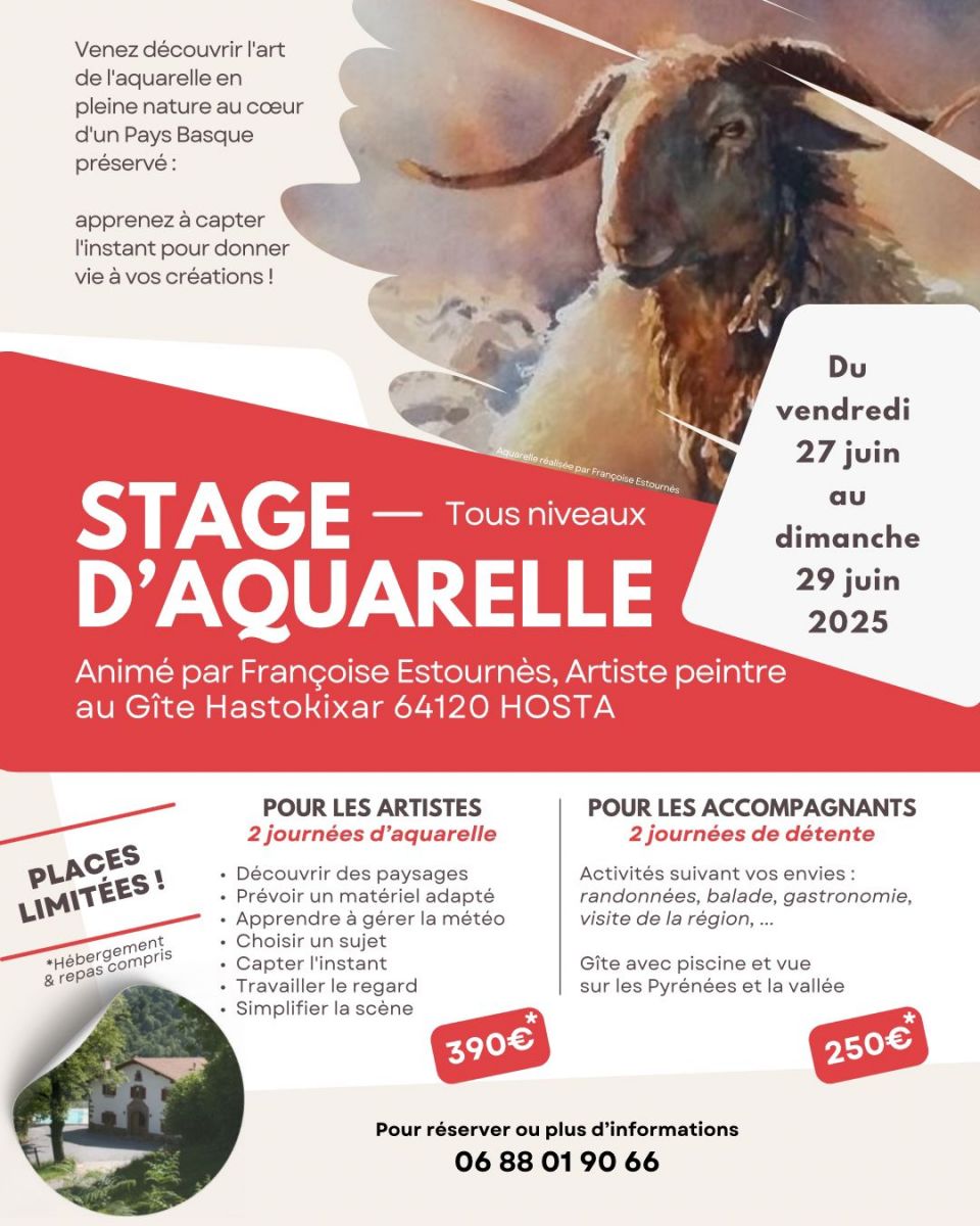 Stage d'aquarelle en plein air
