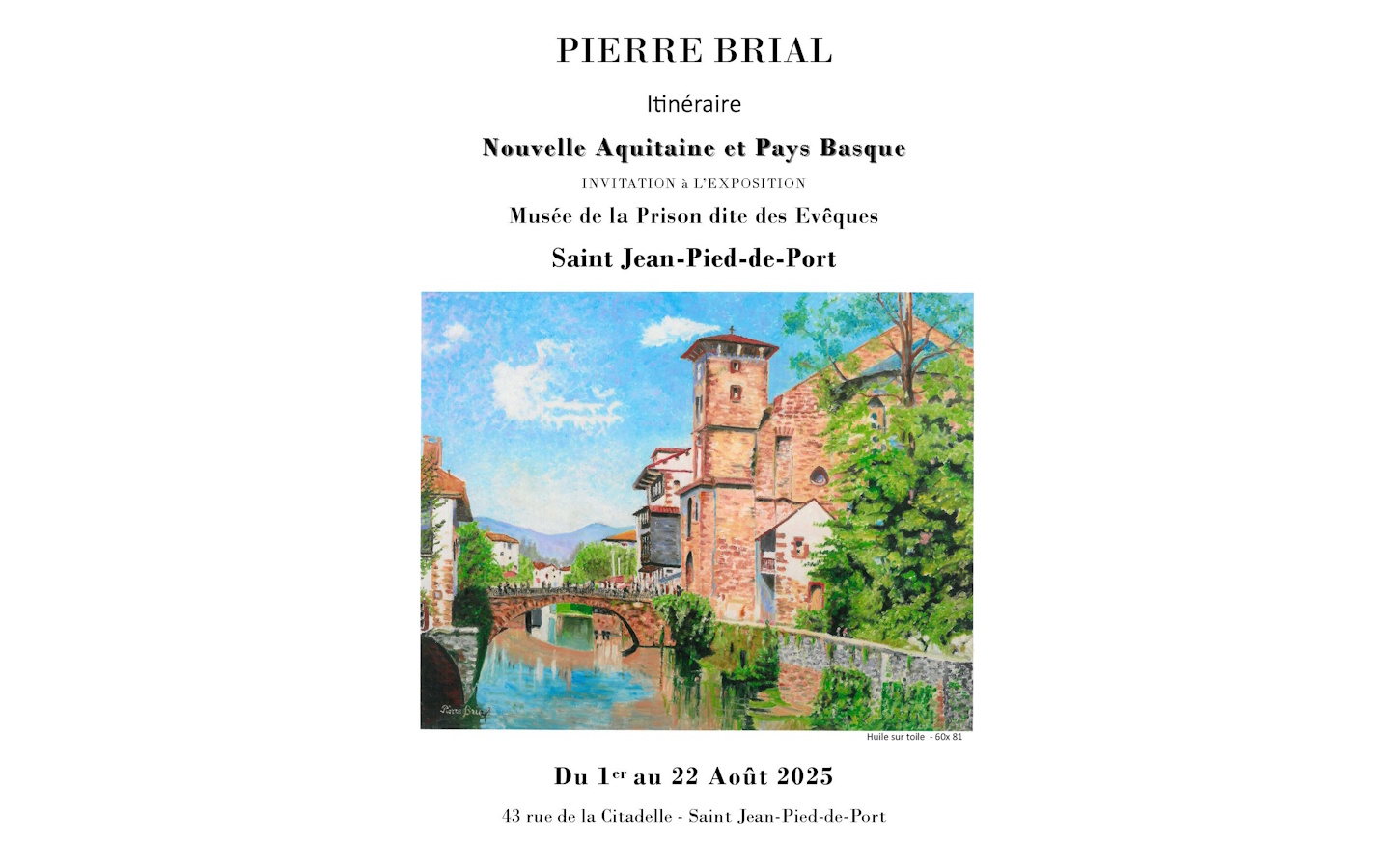 Exposition : peintures de Mr Brial. Thème : It ...