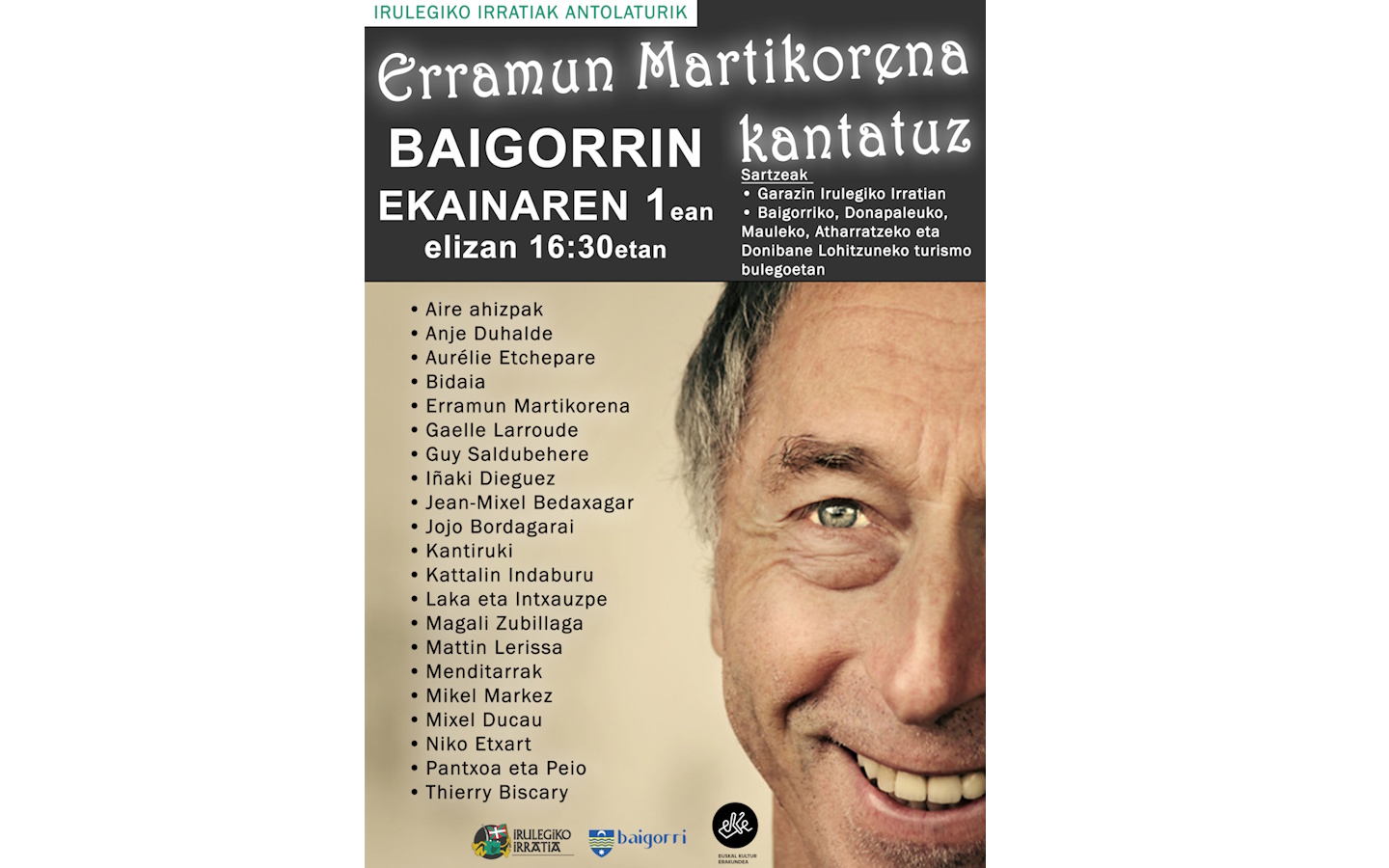 Concert collaboratif - Erramun Martikorena kan ...