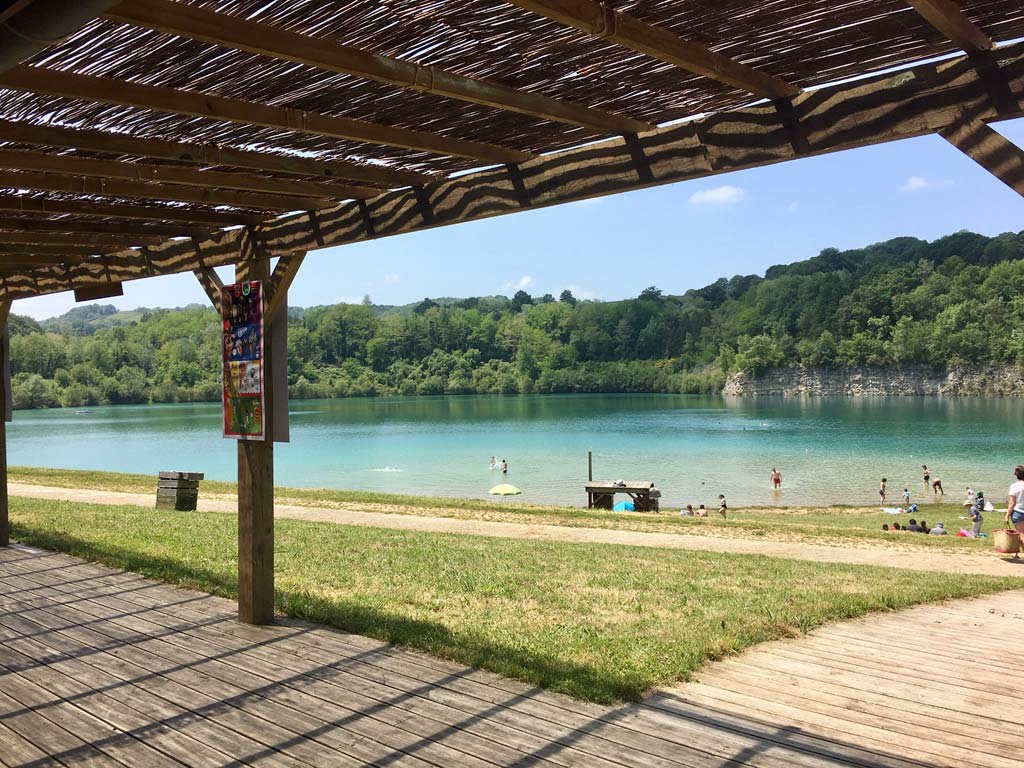 Plage du Lac des Arroques