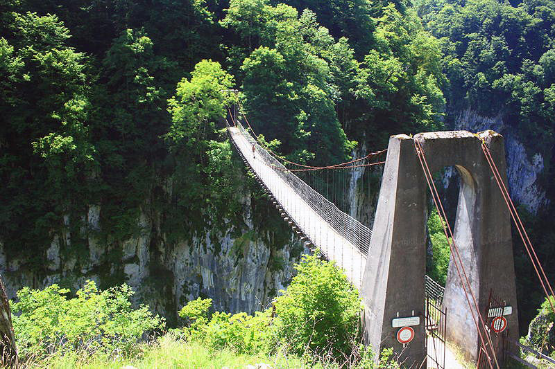 Gorges d'Olhadubi et la passerelle d’Holzarte